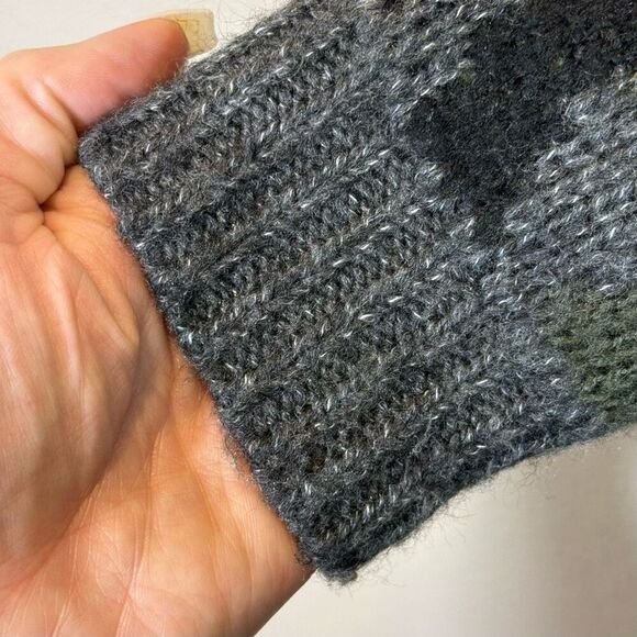 John + Jenn Andre Camo Open Front Mid Length Cardigan Sweater Women's XS - Picture 2 of 10